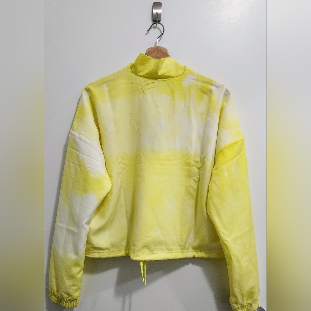 Adidas Cropped Windbreaker - Yellow Tie-Dye - Medium‎ - Picture 5 of 10